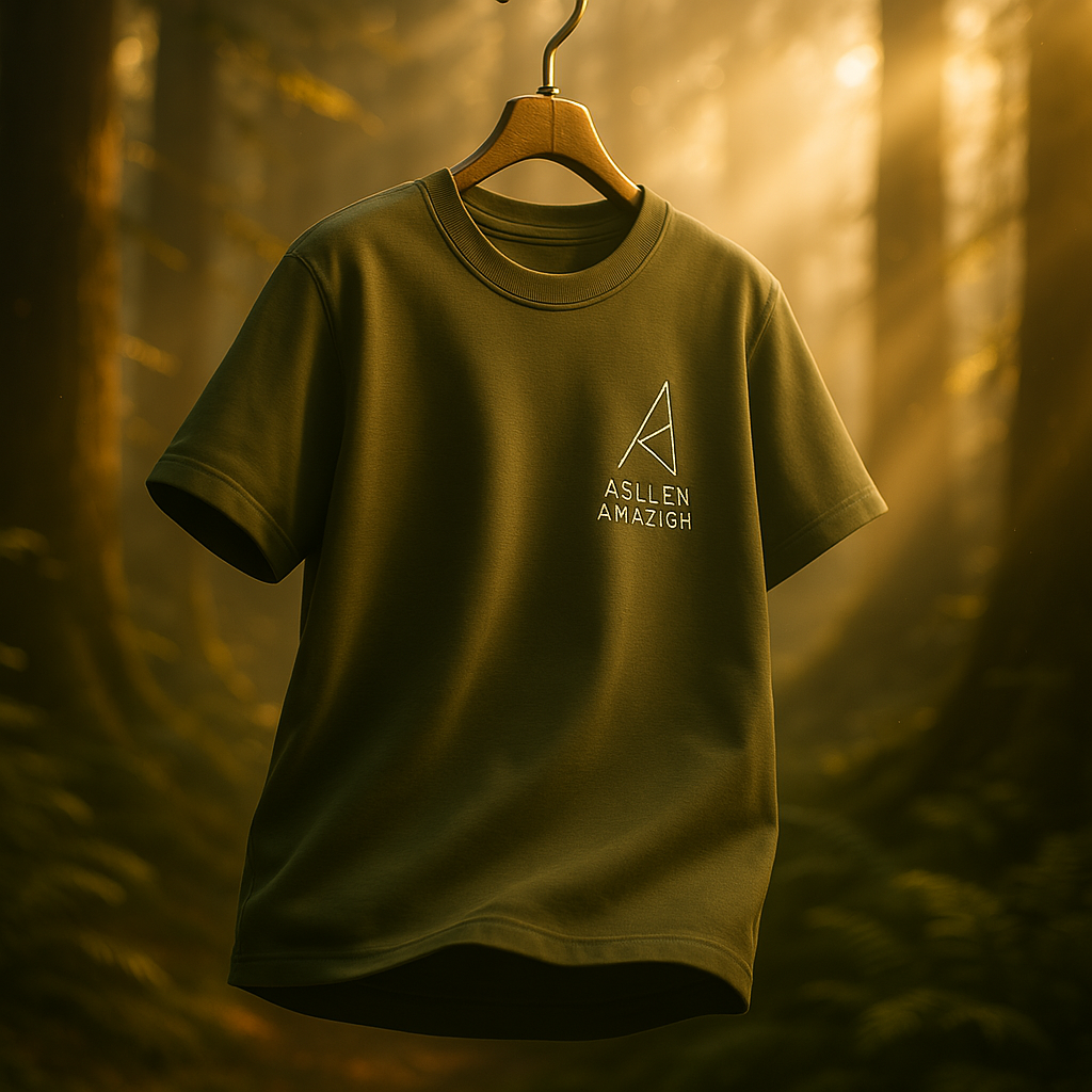 t-chirt oversize vert ( collection forêt )