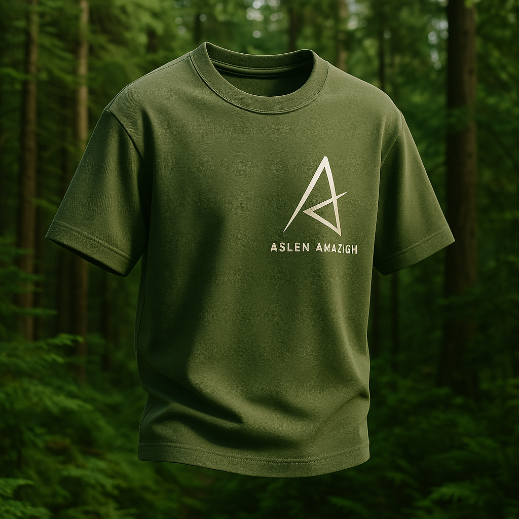 t-chirt oversize vert ( collection forêt )